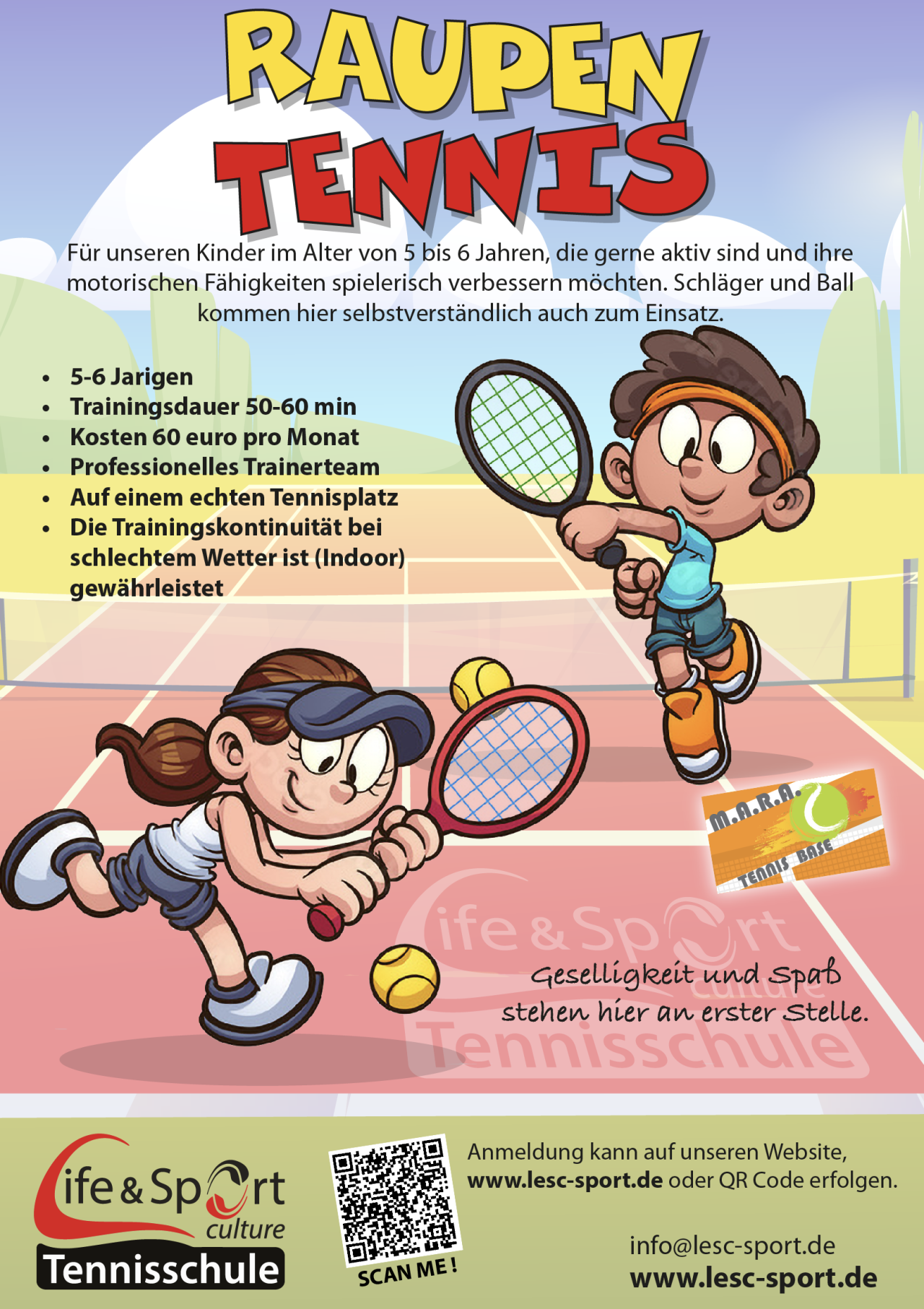 2. Raupen Tennis